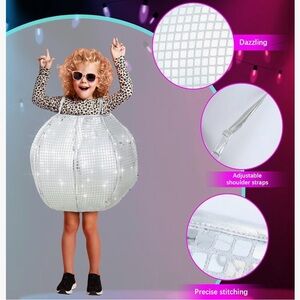 Girls disco ball costume